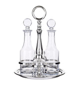 Harrods Greggio Silver Plated Georgian Cruet Set- Buy online at McGrocer
