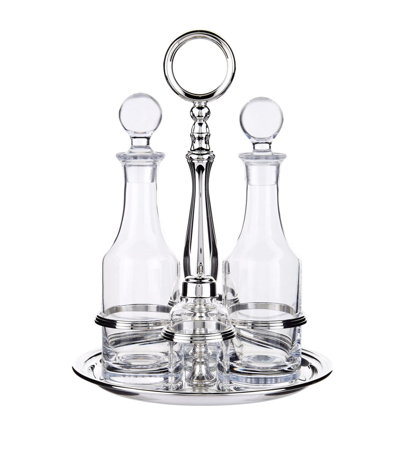 Greggio silver plated Georgian cruet set - British product