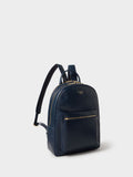 Osprey London blue leather backpack Adaline with quilted sleeve - British brand
