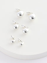 Silver Tone Teardrop Pierced Earrings 3 Pack