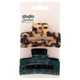 Studio London Emerald Claw Clips 2pk GOODS Superdrug
