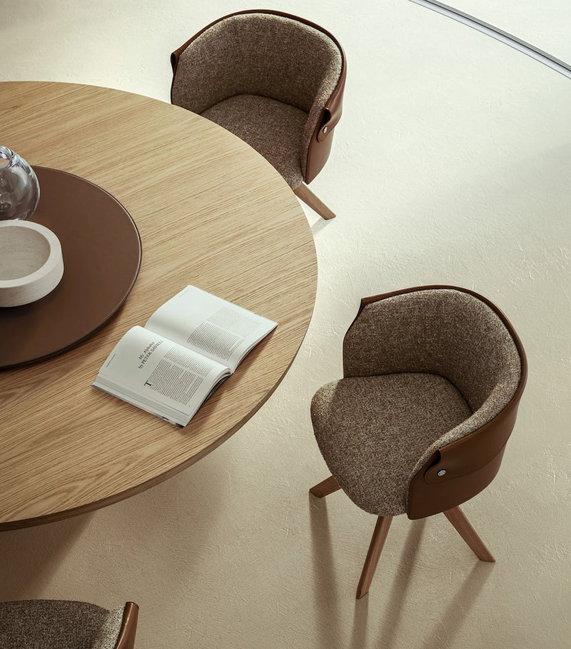 Flexform Ozzy swivelling dining chair 60cm x 55cm, UK version
