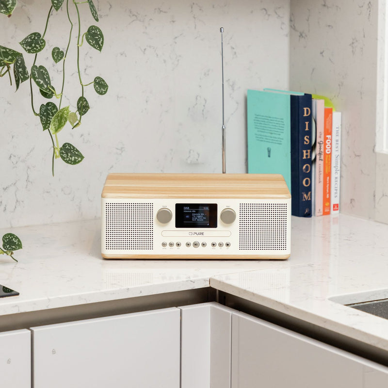 Pure Classic C-D6 DAB+/FM radio Bluetooth Oakwood - British product