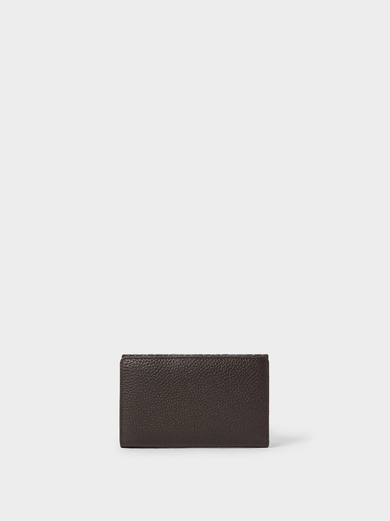Osprey London Kellie matinee purse brown leather, imported from the UK