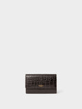 Osprey London Kellie matinee purse brown leather, imported from the UK