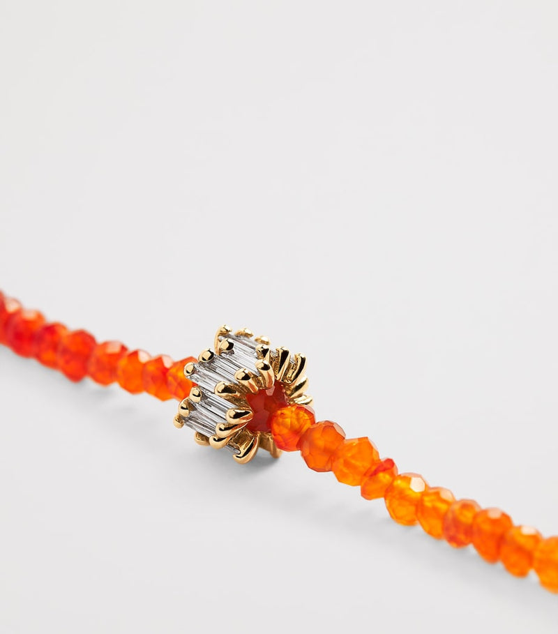 Suzanne Kalan Infinite beaded bracelet with gold, diamonds, and opal, UK version