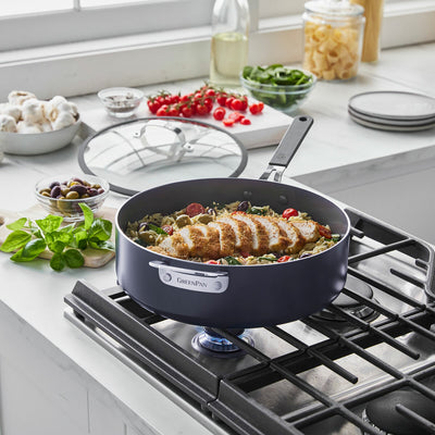 Costco UK GreenPan Saute Pan with Lid, 30cm, 2 Colours- Buy online at McGrocer