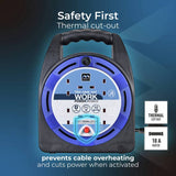Masterplug 4 socket 15m extension lead (British brand)