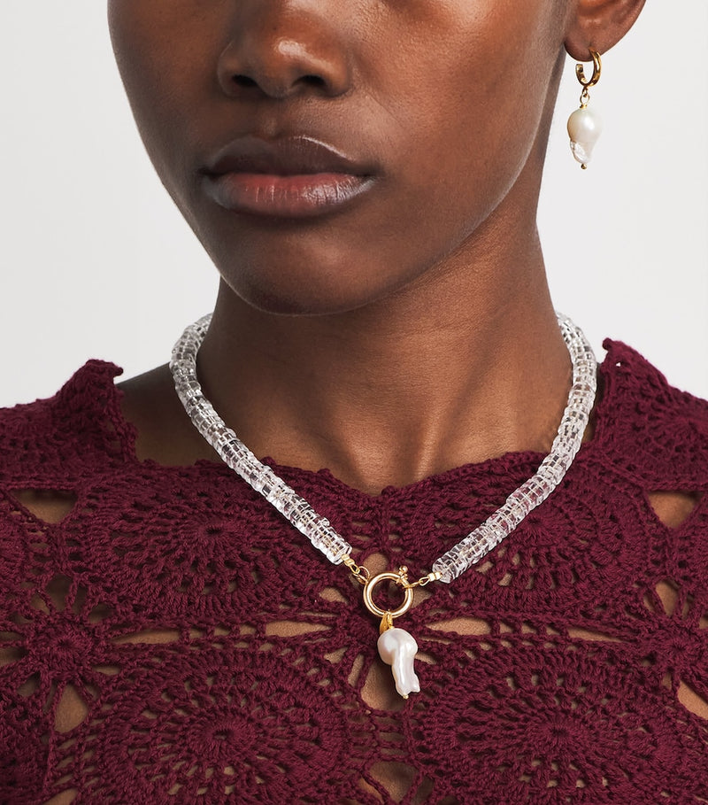 Hermina Athens beaded freshwater pearl necklace, UK version