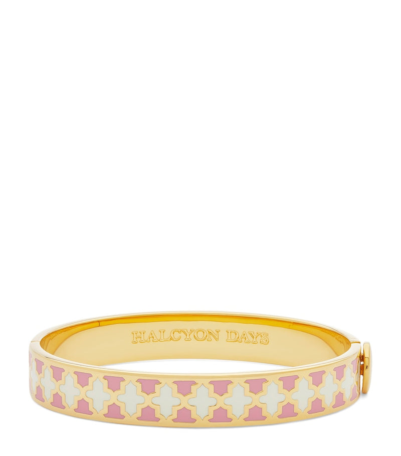 Halcyon Days gold-plated Agama bangle 1cm - British product
