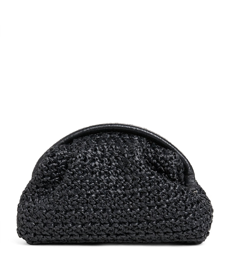 Eleventy hand-woven raffia clutch bag (British brand)