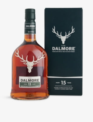 Dalmore 15-year-old single malt Scotch whisky 700ml (British brand)