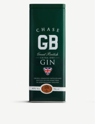 Chase GB very dry gin 700ml bottle, imported from the UK