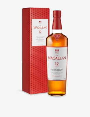 Macallan 12 year old single malt sherry cask whisky 700ml (British brand)