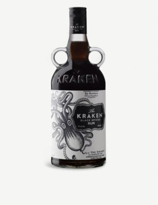 Kraken rum 700ml bottle with 40% ABV, UK version