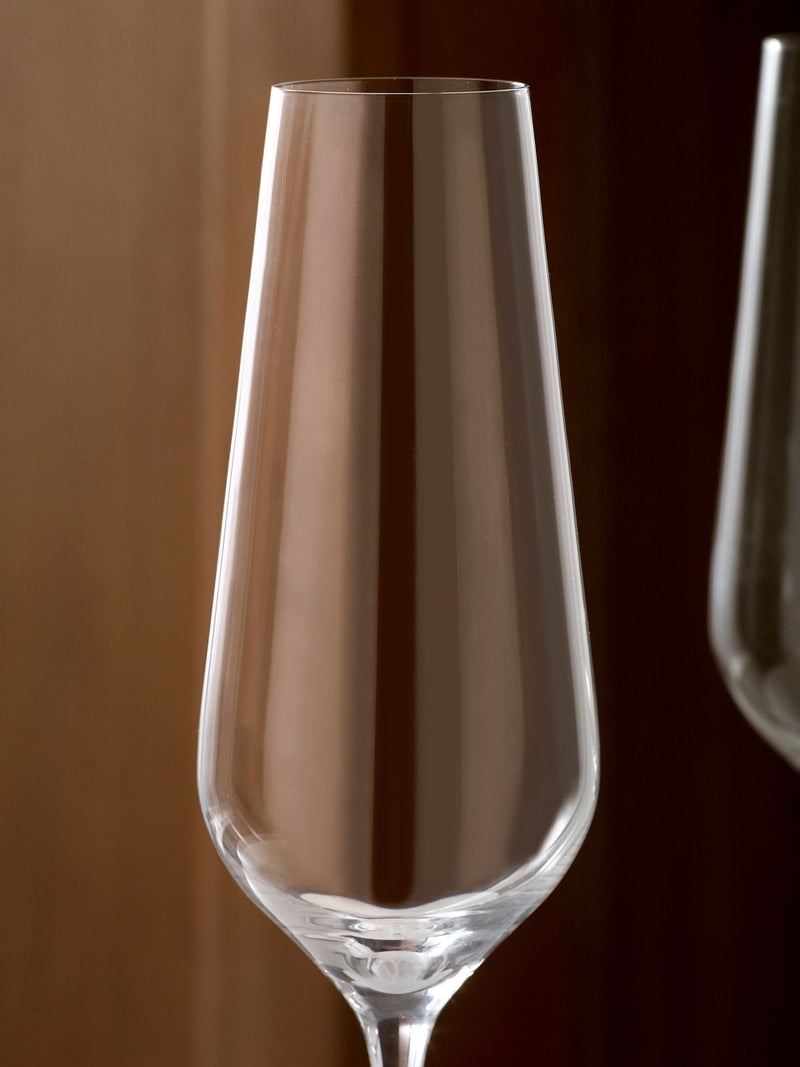Belgravia crystal flute glasses set of 4, imported from the UK