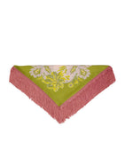 La DoubleJ silk scarf with botanical print 90cm, UK version