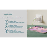 Juice wall charger triple USB-A USB-C 65W - British product