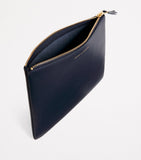 Comme Des Garçons zipped leather pouch - British product