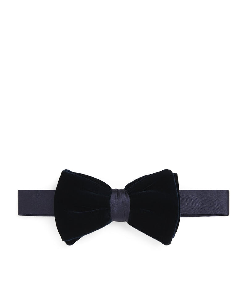 Giorgio Armani velvet bow tie, made in Italy - British product