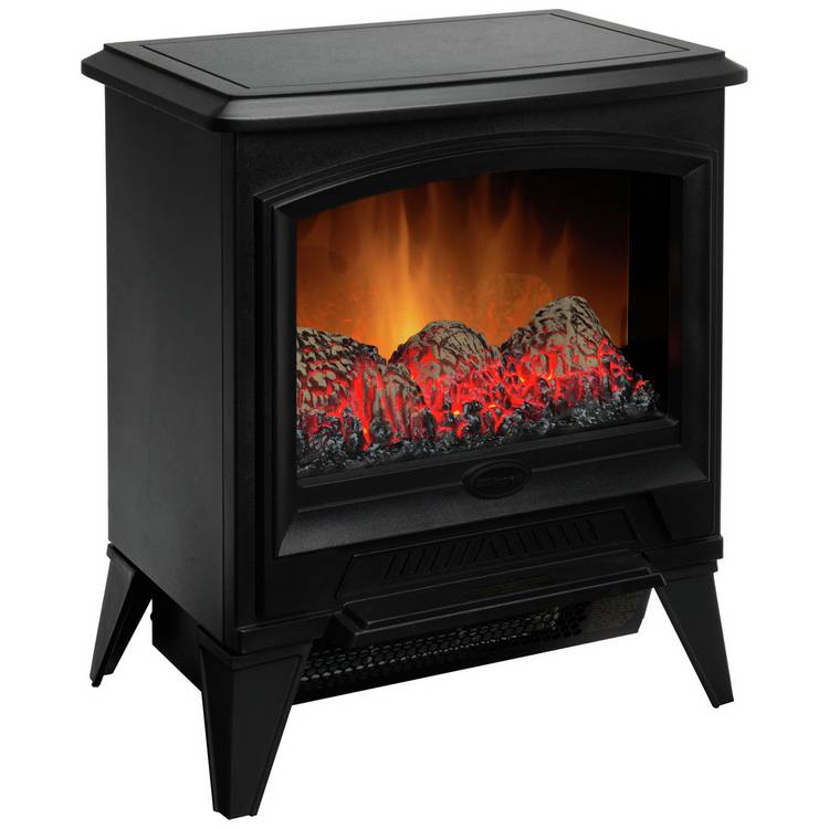Dimplex Casper electric freestanding stove black, UK version