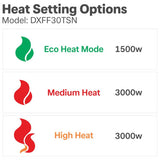 Dimplex 3kW flat fan heater - portable heater (British brand)