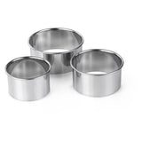 Tala Pastry Cutters Plain Set Of 3 S/S   3 per pack GOODS M&S
