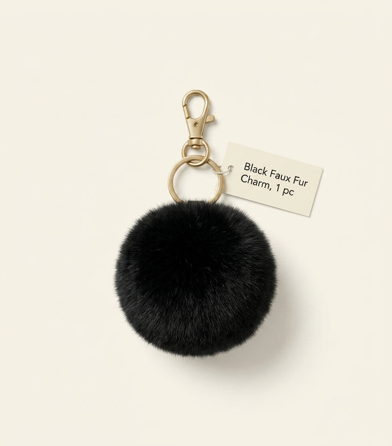 Balenciaga fur tail bag charm 45cm, UK version