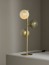 Next MADE.COM Brass/Green Ombre Globe Table Lamp- Buy online at McGrocer