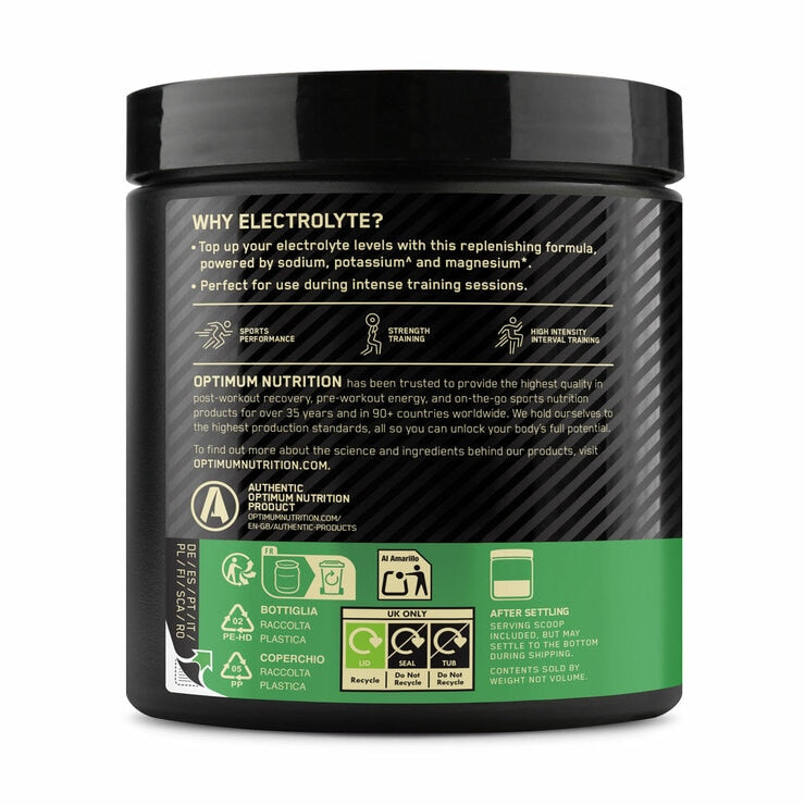 Optimum Nutrition Electrolyte Powder Forest Berries 2 x 264g, imported from the UK