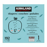 Kirkland Signature nappies size 1 192 pack - British product
