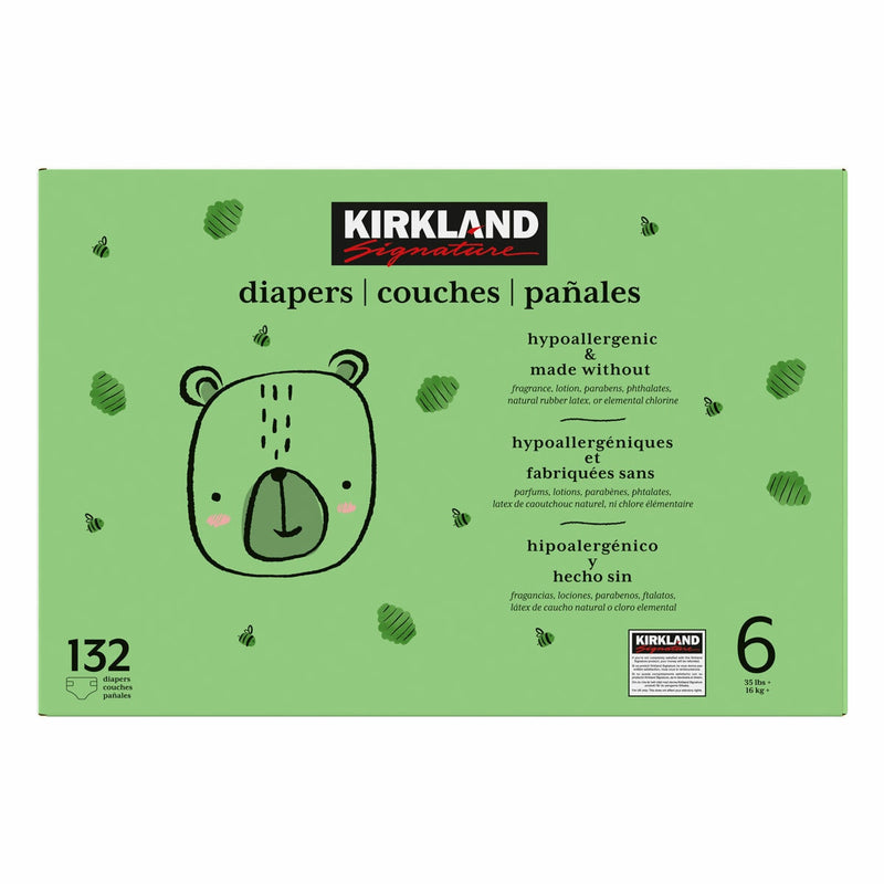 Kirkland Signature nappies size 6 132 pack (British brand)