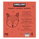 Kirkland Signature nappies size 4 198 pack - British product