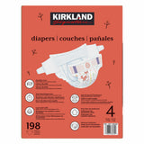 Kirkland Signature nappies size 4 198 pack - British product