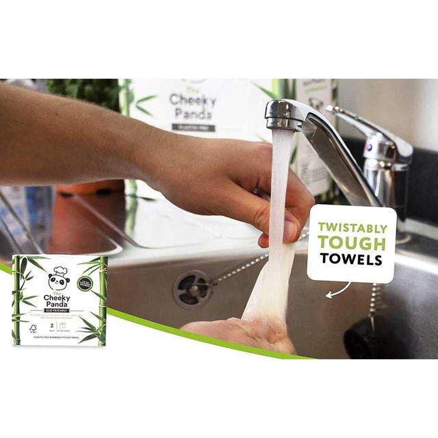 The Cheeky Panda Natural Bamboo Kitchen Rolls 2 per pack