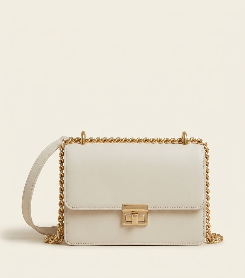 McQueen embellished leather satchel with crystals - British product