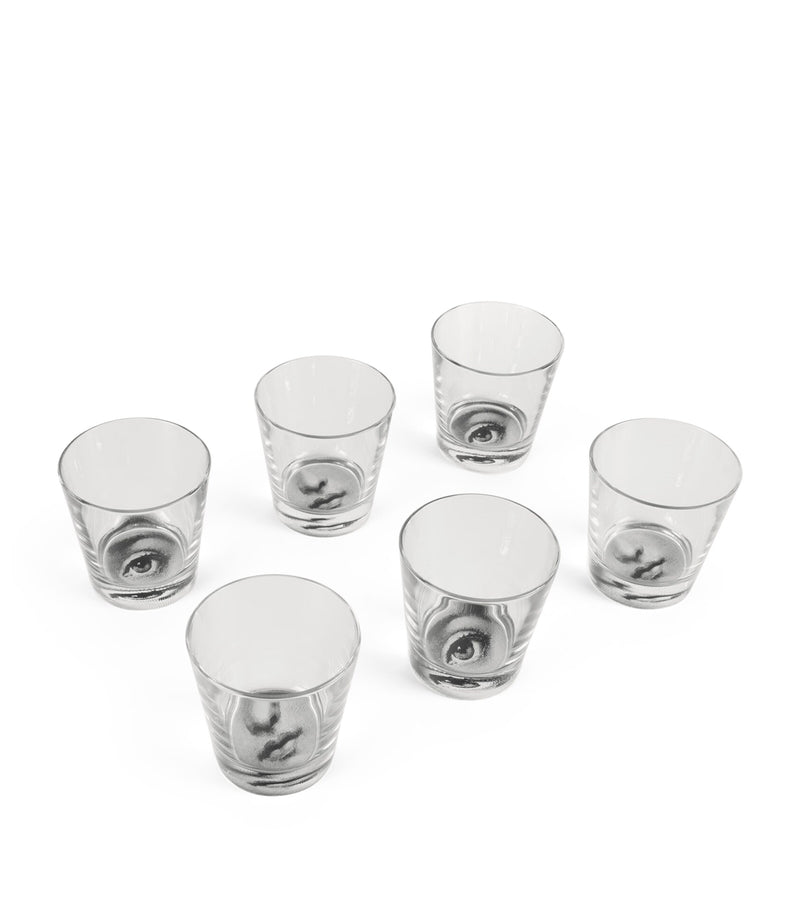 Fornasetti Tema e Variazioni cocktail glasses set of 6 - British product