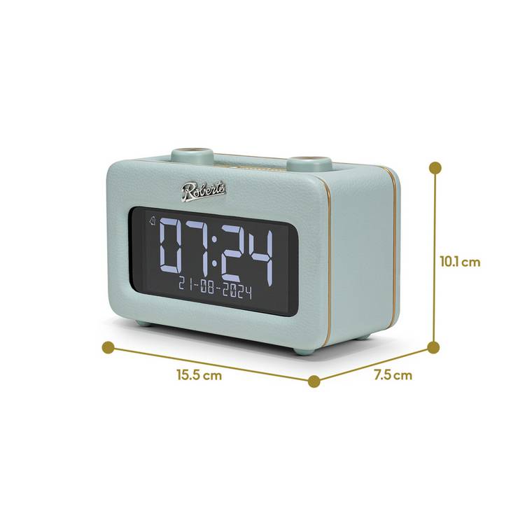 Roberts Revival Rest DAB+ FM clock radio blue (British brand)