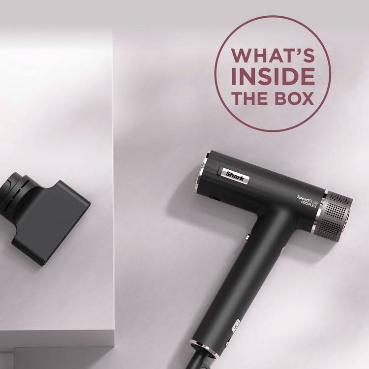 Shark SpeedStyle Pro black hair dryer, imported from the UK