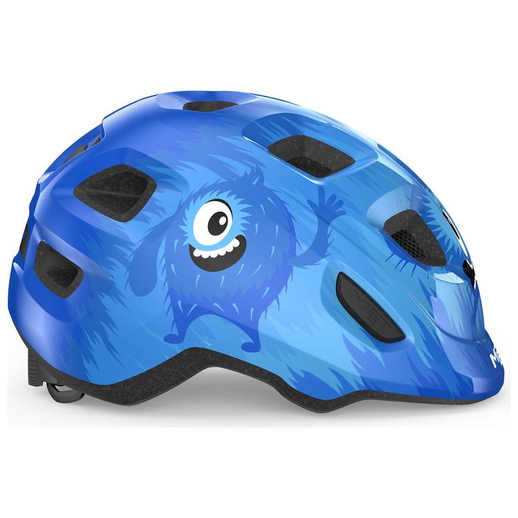 Met Hooray kids helmet Blue Monsters Glossy, UK version
