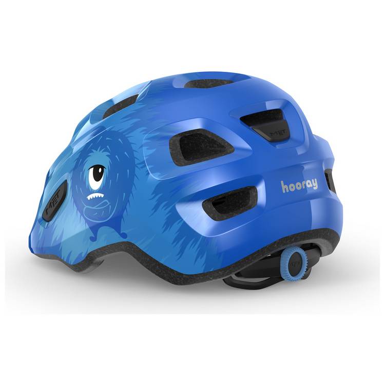 Met Hooray kids helmet Blue Monsters Glossy, UK version