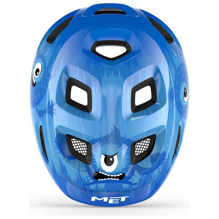 Met Hooray kids helmet Blue Monsters Glossy, UK version