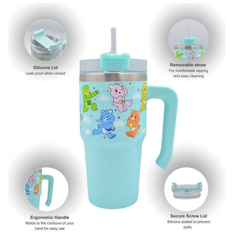 Hox Care Bears blue travel coffee cup 600ml - British product