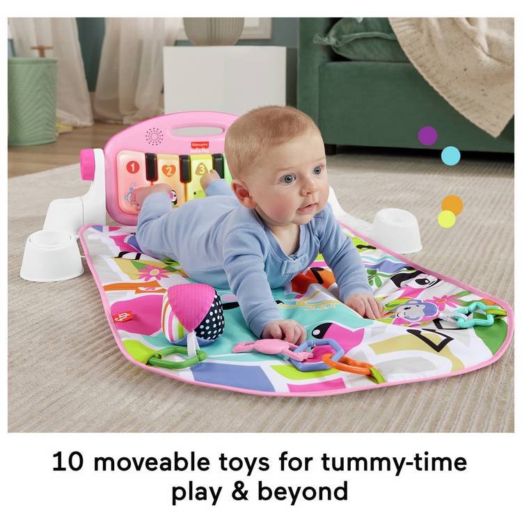 Fisher Price pink kick and play piano gym, UK version