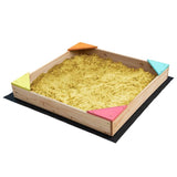Chad Valley wooden sand pit with cover 90x90cm, UK version