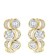 Harrods Boodles Yellow Gold and Diamond Over the Moon Earrings- Buy online at McGrocer