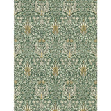 Morris & Co. snakeshead green floral wallpaper (British brand)