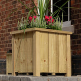 Rowlinson square planter pack of 2 H42 W43 D43cm (British brand)