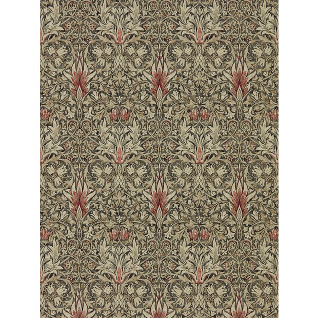 Morris & Co. snakeshead brown floral wallpaper, UK version