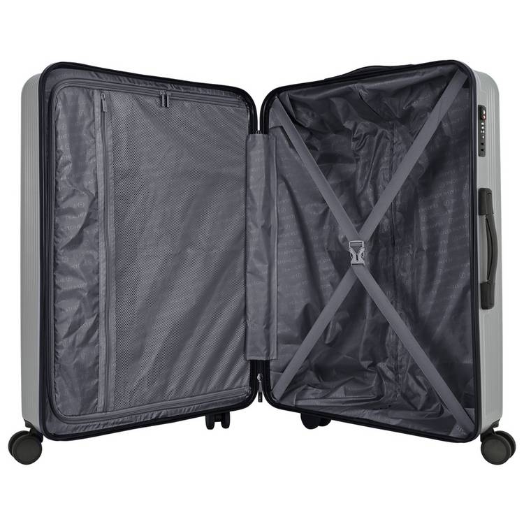Featherstone hard cabin suitcase silver polycarbonate (British brand)